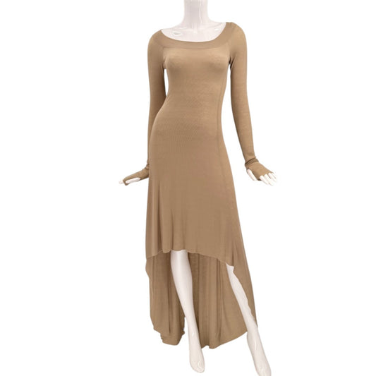 BCBGMaxazria Aurela Scoop Neck Hi-Low Maxi Dress