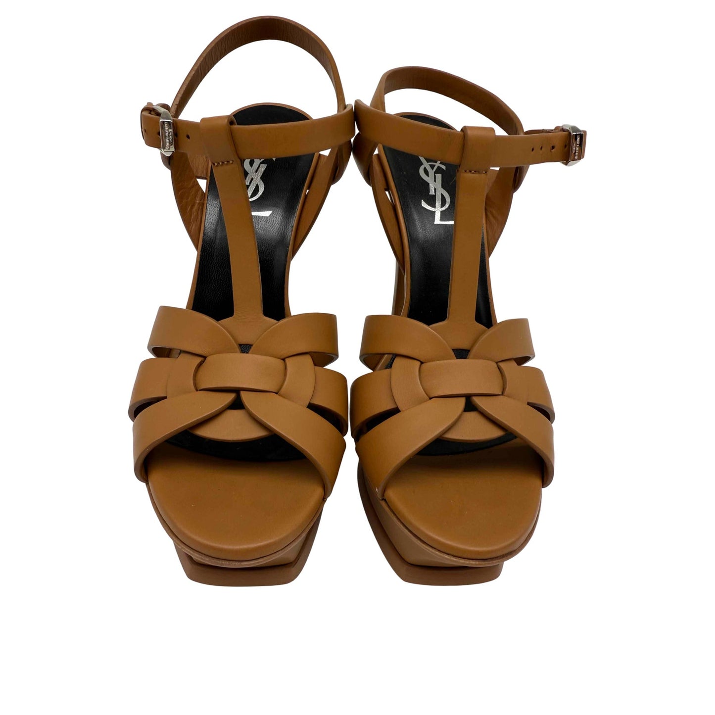 Saint Laurent Leather Tribute Platform Sandals