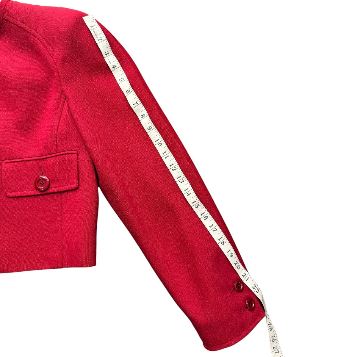 Valentino Classic Cropped Long Sleeve Full Zip Jacket