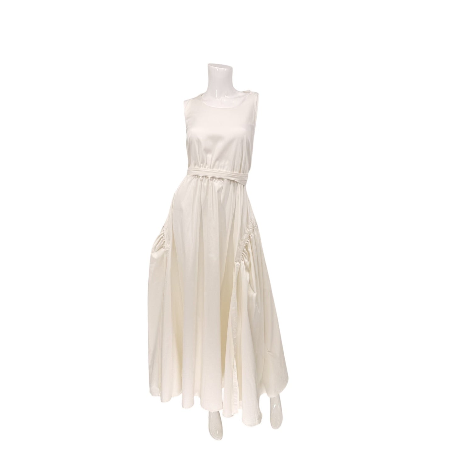 Alexis Cotton Blend Versaille Poplin Midi Dress