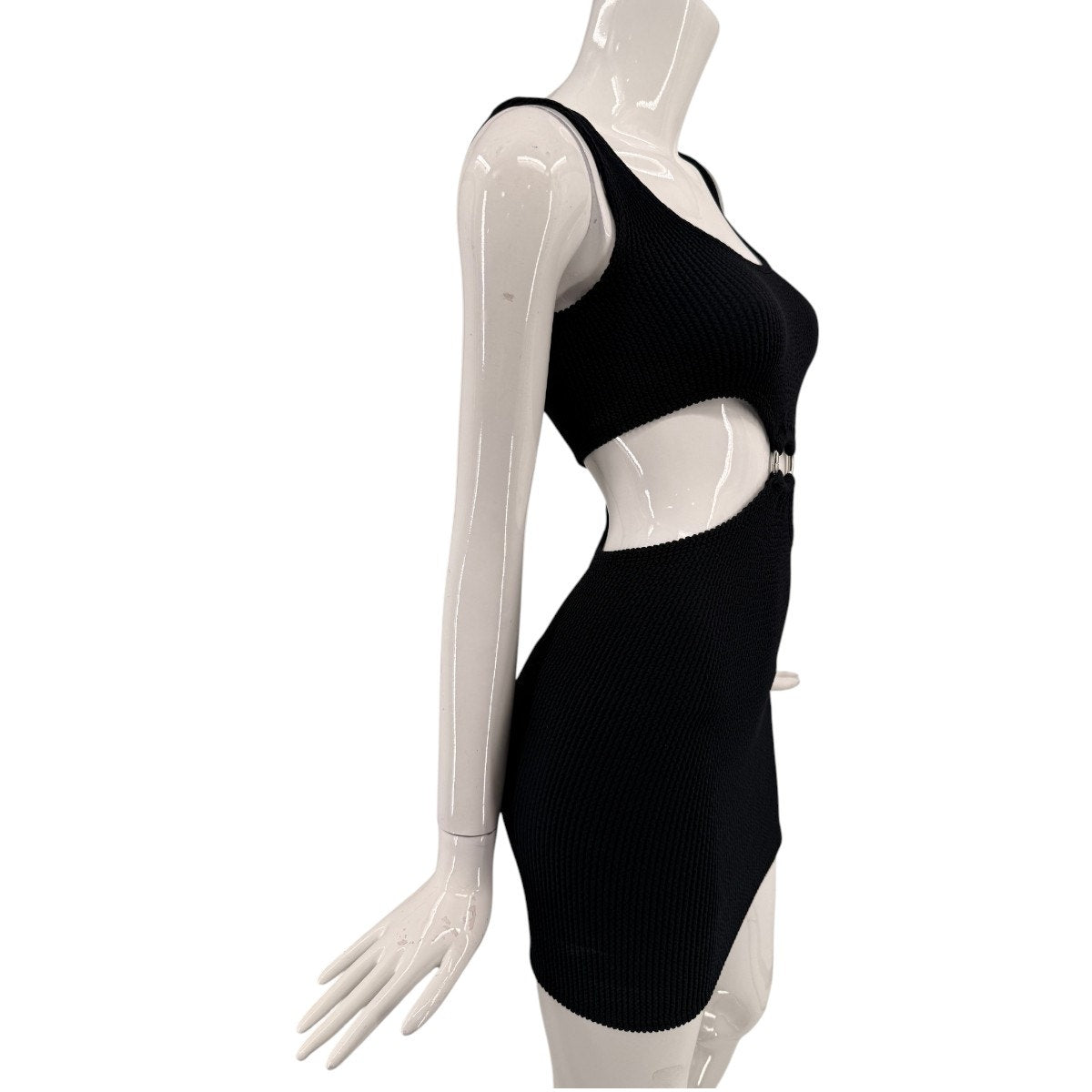 Vanessa Mooney Vivian Cut-Out Front Ring Mini Bodycon Dress