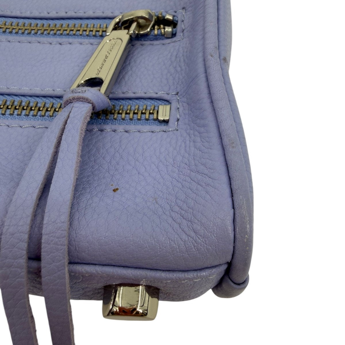 Rebecca Minkoff Avery Leather Chain Strap 3 Zip Crossbody Bag