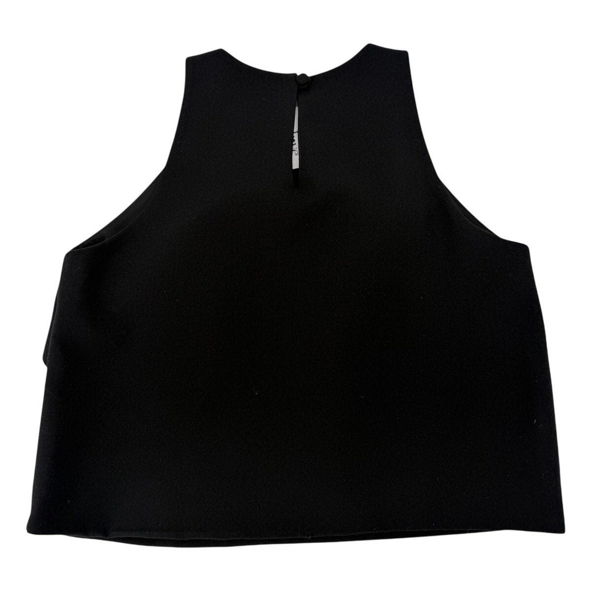 Milly Tech Shell Colorblock Sleeveless Crop Top Black White Women's Size 0 NWT