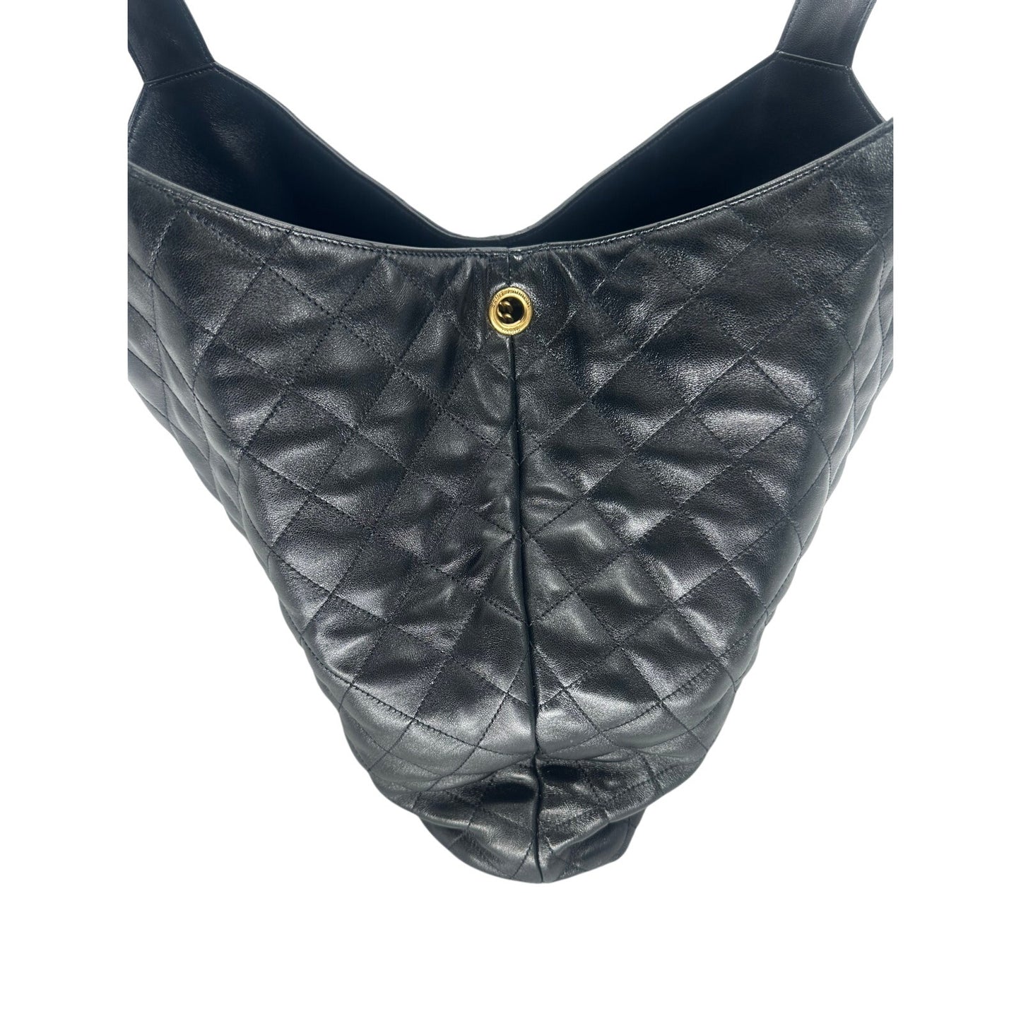 Yves Saint Laurent Leather Quilted Icare Shopping Tote Bag