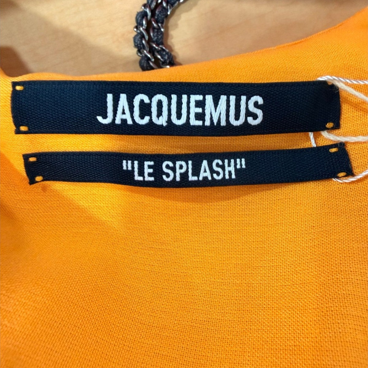 Jacquemus La Chemise Bahia Front Knot Long Sleeve Shirt