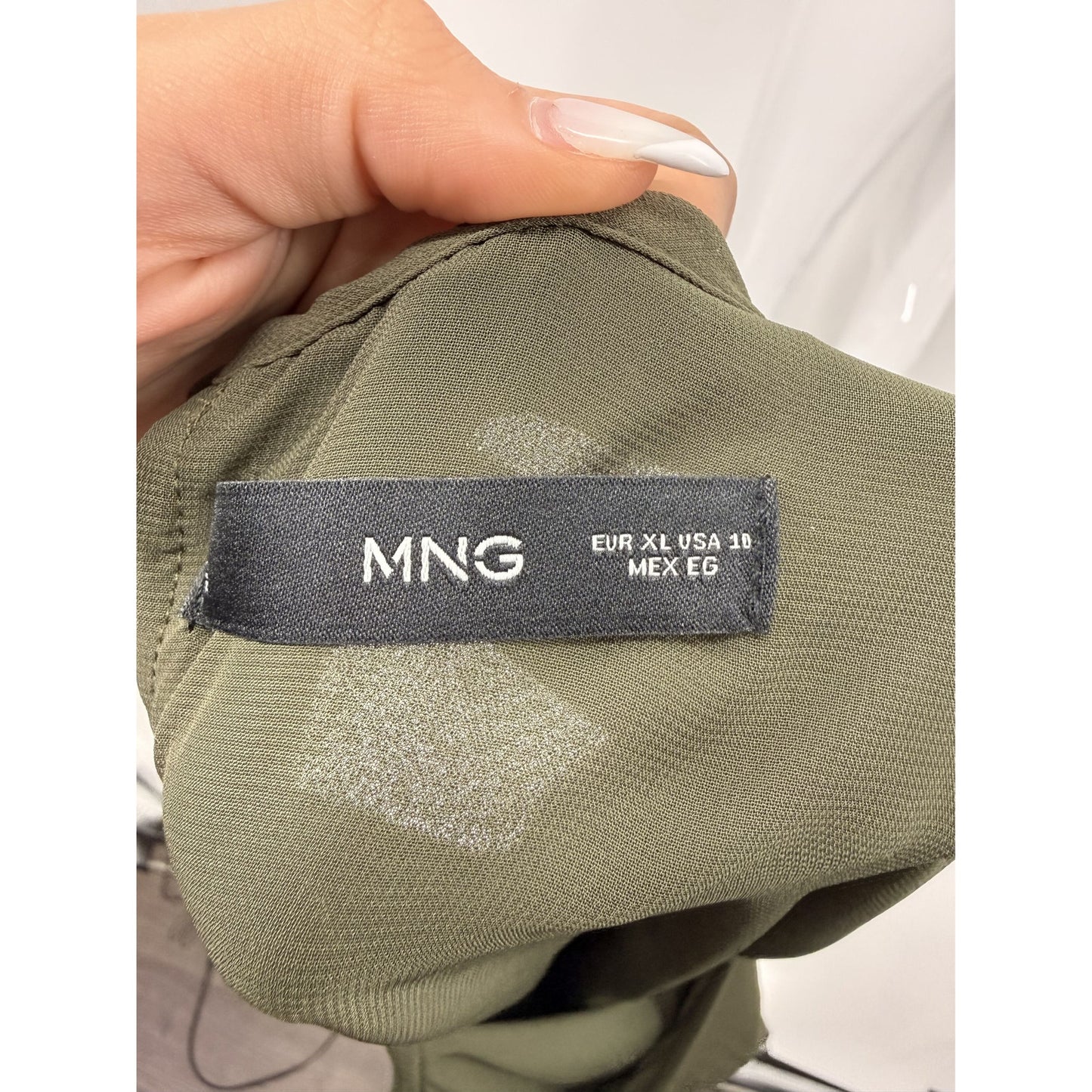 Mango Pleated A-Line Long Sleeves Mini Dress