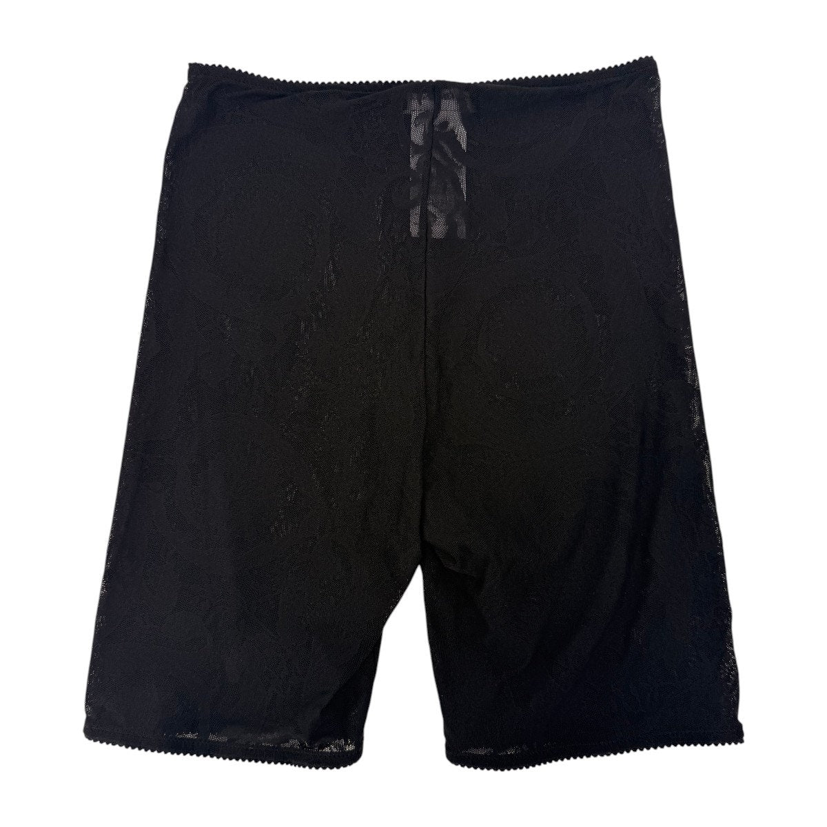 Versace Baroque Jacquard High Rise Tulle Stretch Shorts