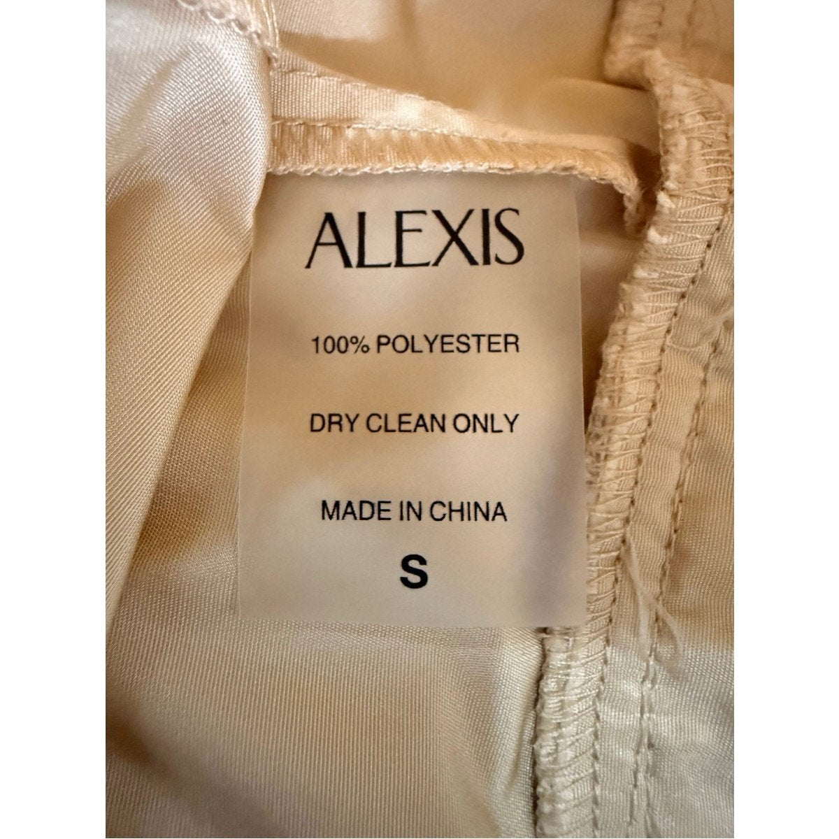 Alexis Corsini Pearl Tiered Plissé Ruffle Mini Dress Women's Size Small