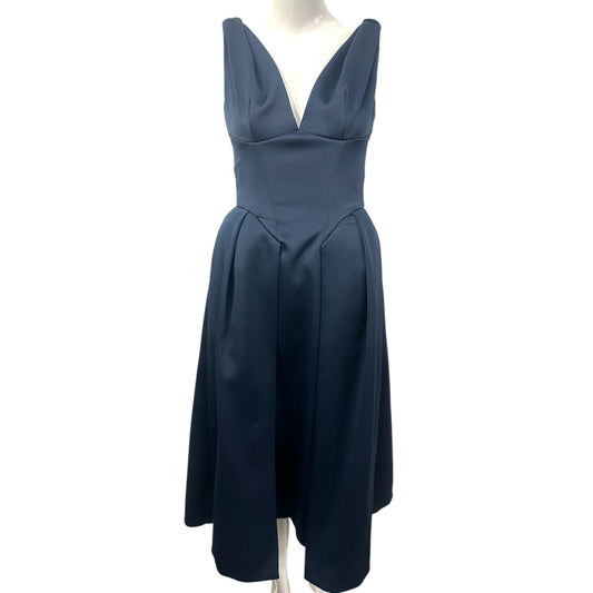 House of CB Paloma Plunge Neck Sleeveless Midi Dress Parisian Night