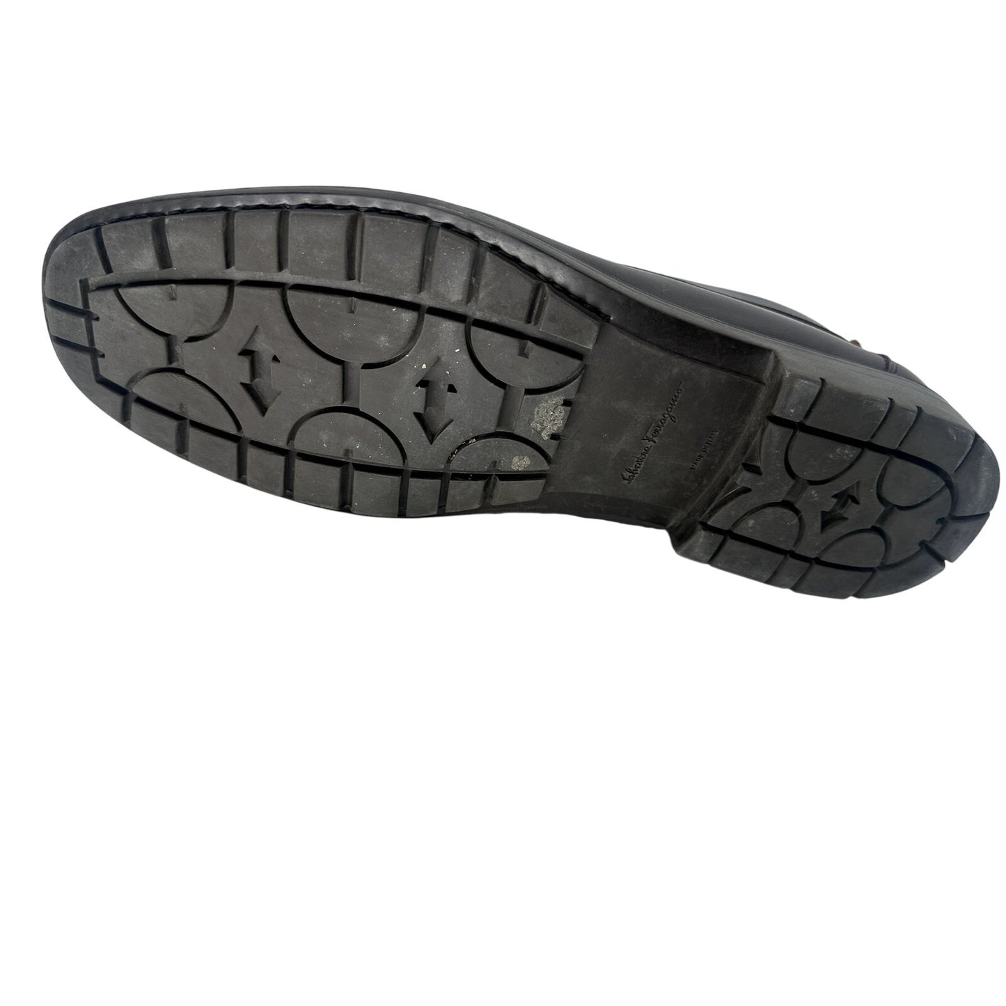 Salvatore Ferragamo David Gancini Leather Lug Sole Loafers