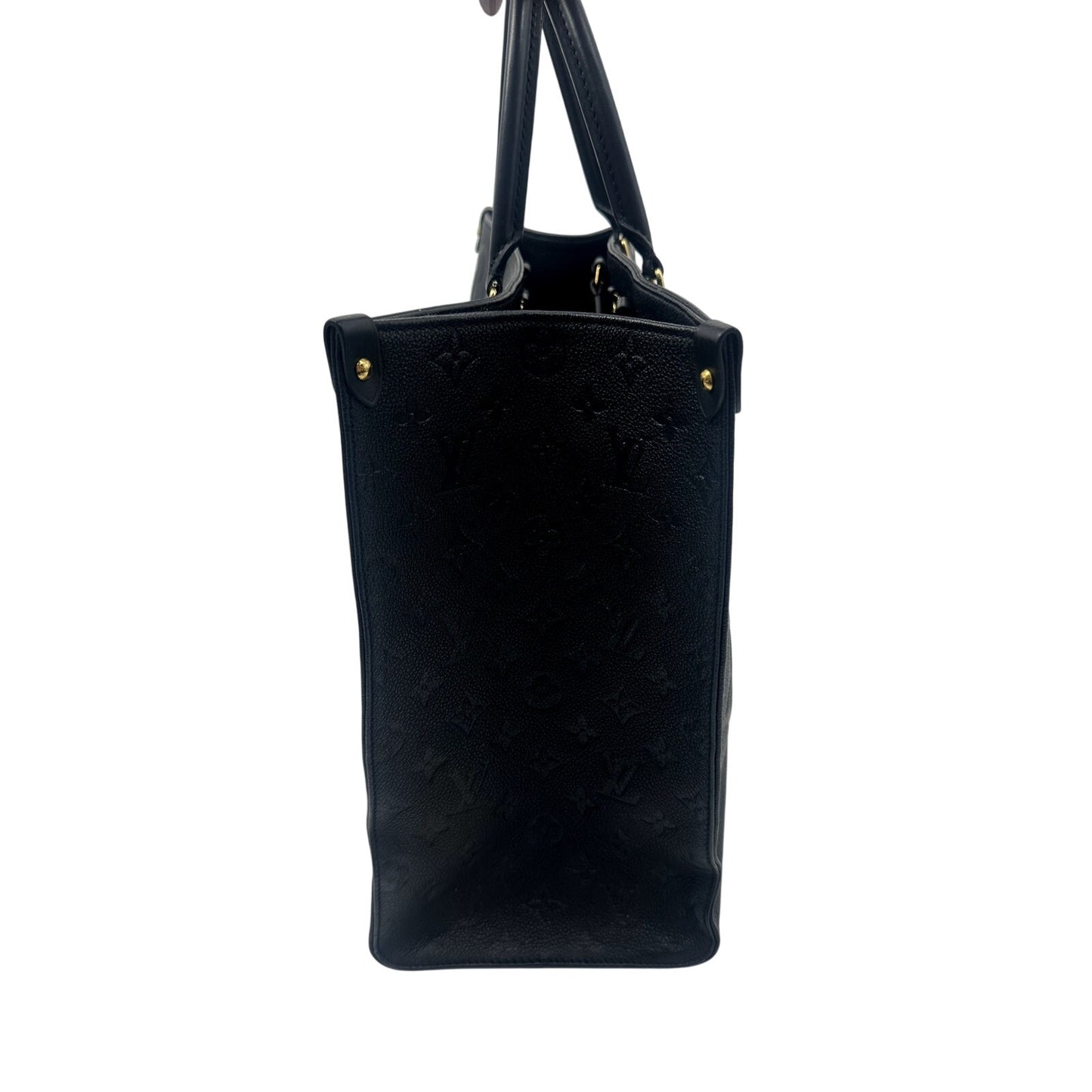 Louis Vuitton Leather Monogram OnTheGo GM Tote Bag Black