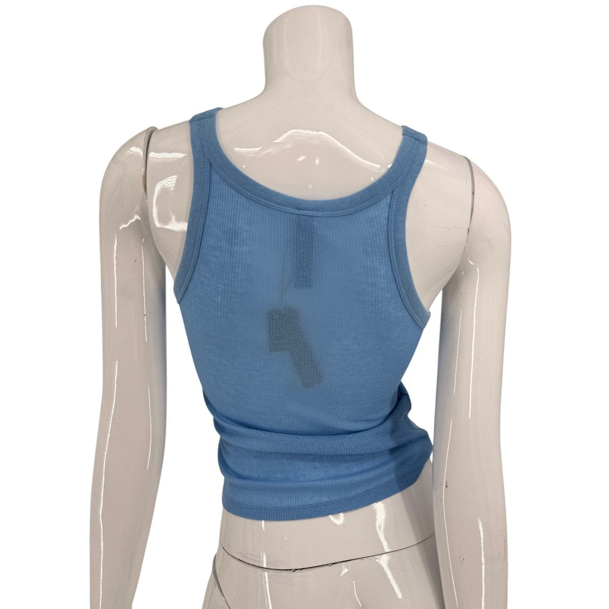 SKIMS Cotton Blend Ribbed Sleeveless Crew Neck Tank Top