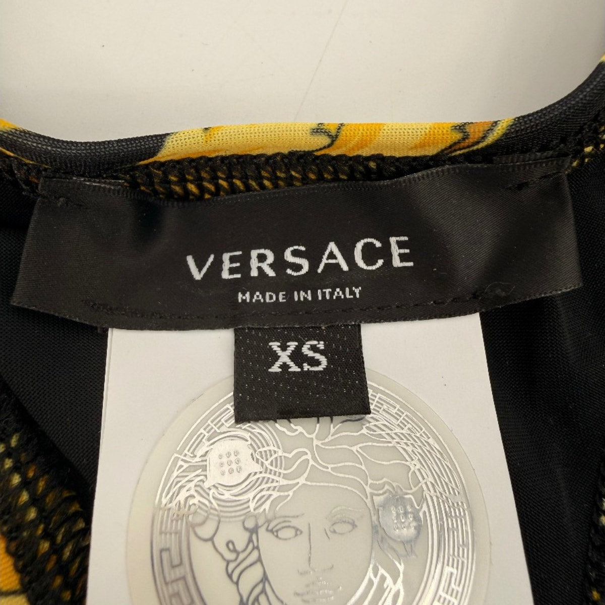 Versace Barocco Print Racerback Pullover Sports Bra