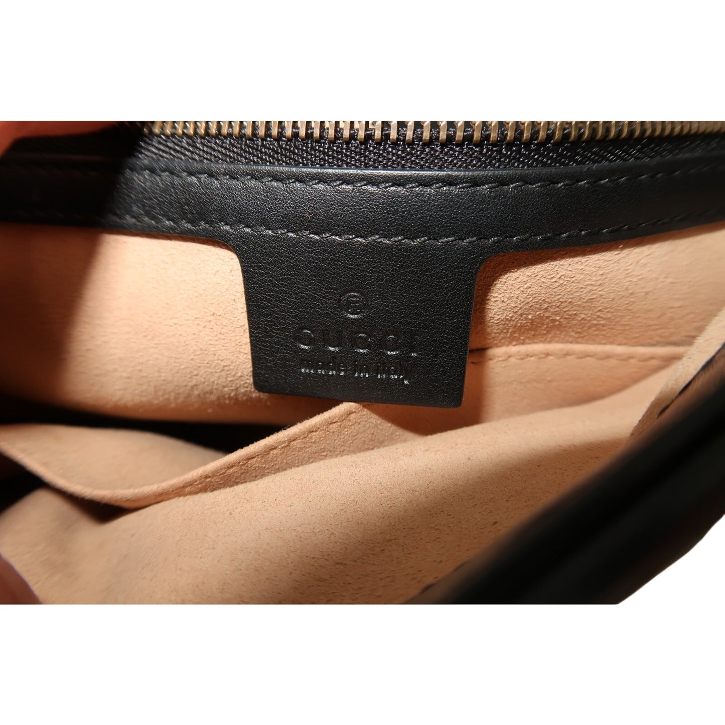 Gucci Leather Quilted GG Marmont Chevron Shoulder Bag