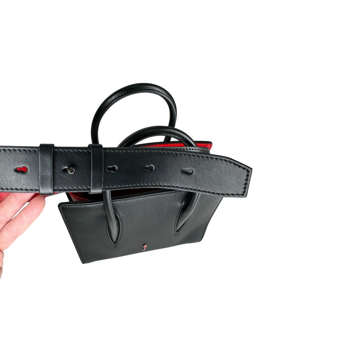 Christian Louboutin Leather Rockstud Paloma Mini Handbag
