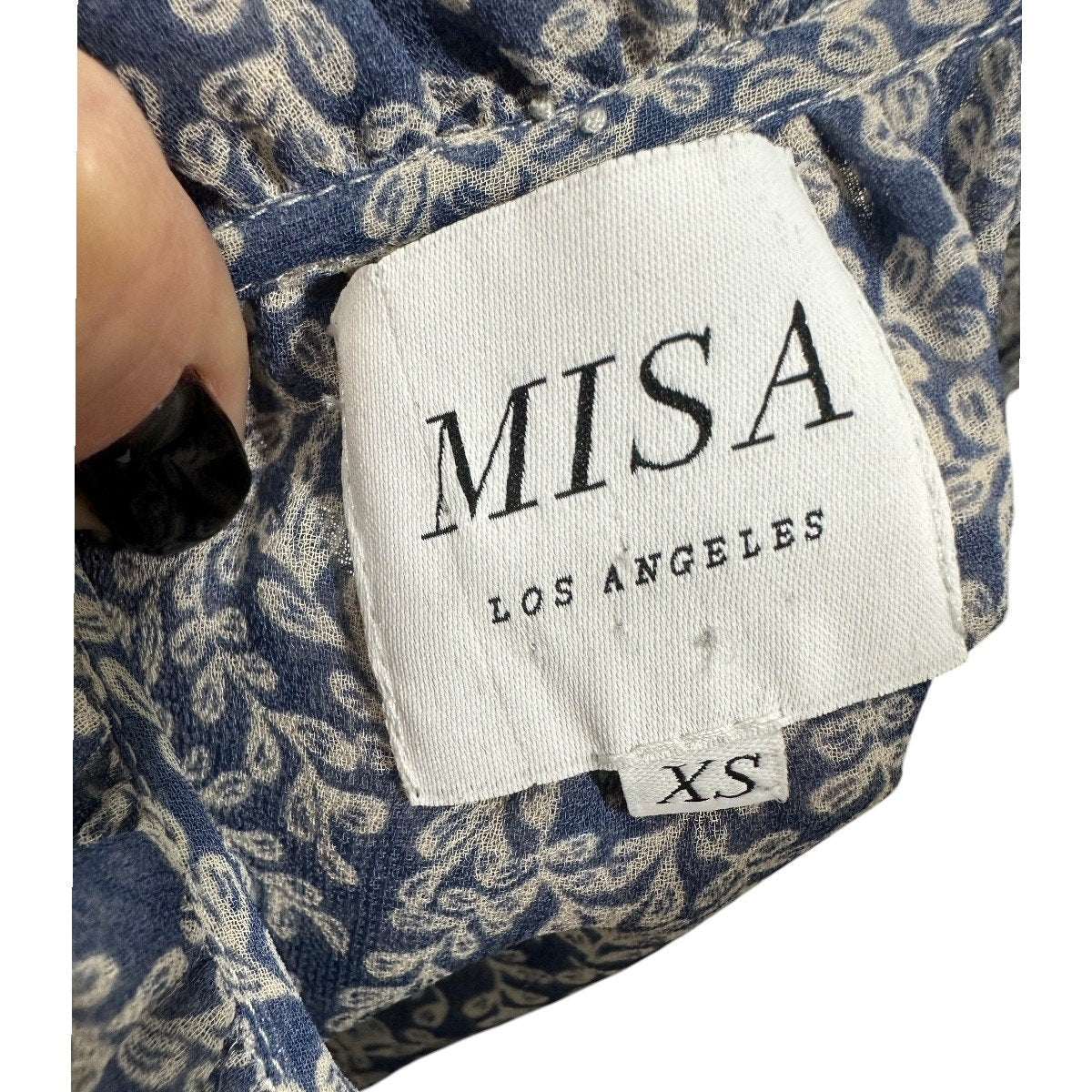 Misa Los Angeles Printed Ruffle Ryanne A-line Pleated Midi Dress