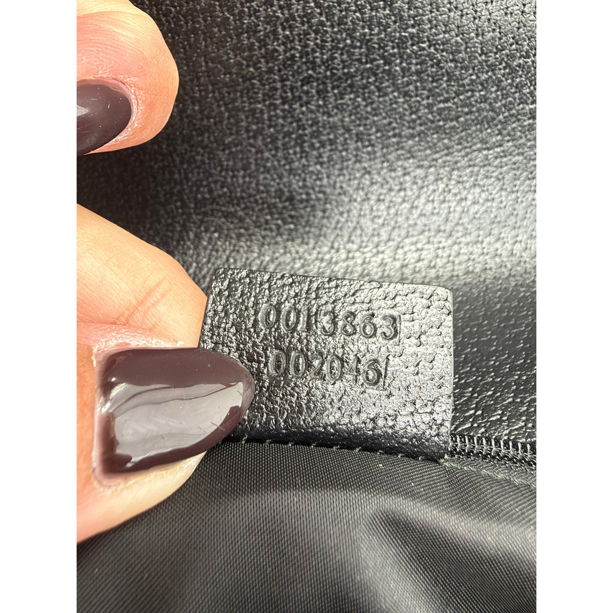 Gucci Bamboo Handle Black Pebbled Leather Shoulder Bag