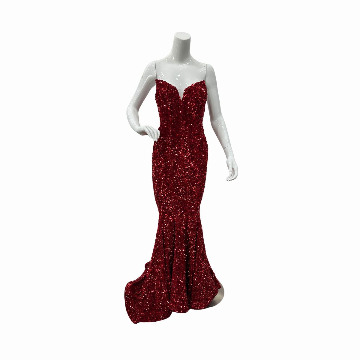 Portia & Scarlett Strapless Sequin Sparkly Maxi Mermaid Dress