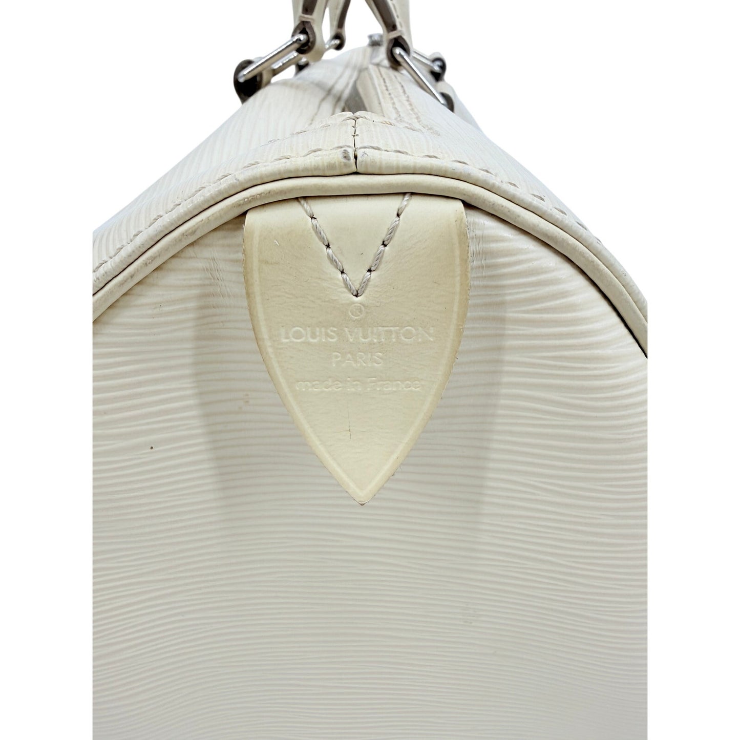 Louis Vuitton Epi Leather Speedy Bag White