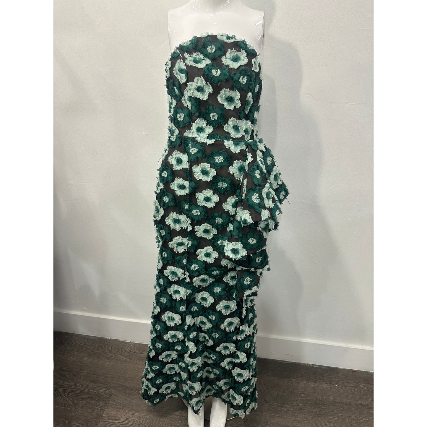 Elliatt Flora Print Strapless Georgina Hi-Slit Maxi Dress Women's