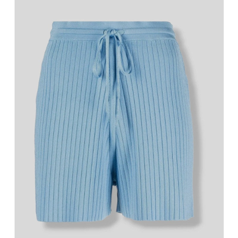 Nanushka Malena Ribbed Knit Drawstring Shorts