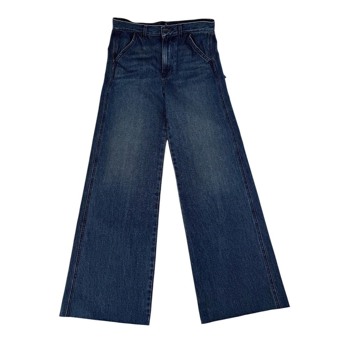 Veronica Beard Taylor Relaxed High Rise Wide Leg Jeans Northern Lights