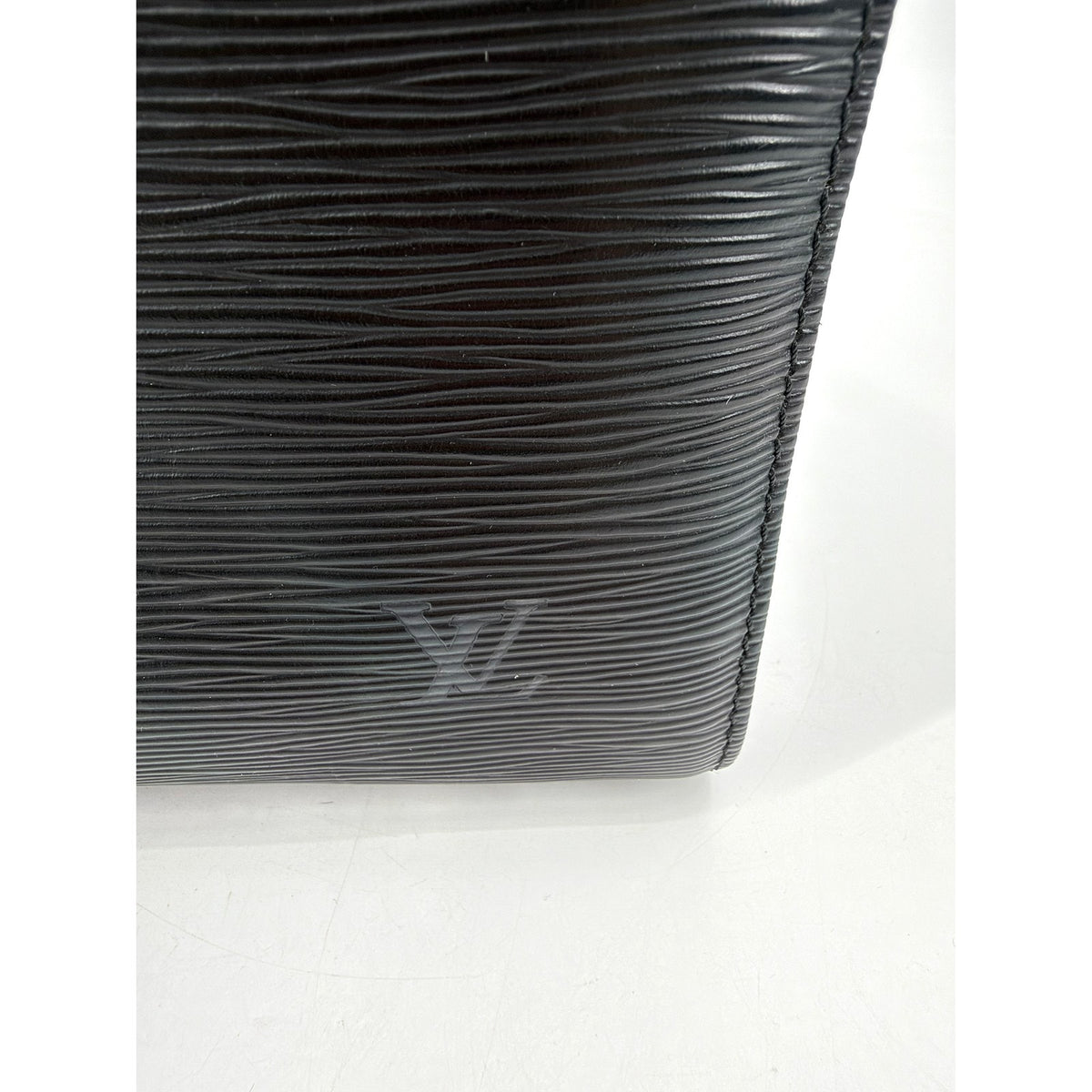 Louis Vuitton Epi Leather Speedy 35 Black Noir Top Handle Bag Vintage