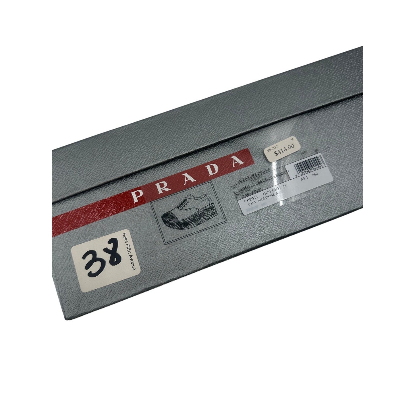 Prada Gabardine Calzature Donna Lace Up Platform Sneakers