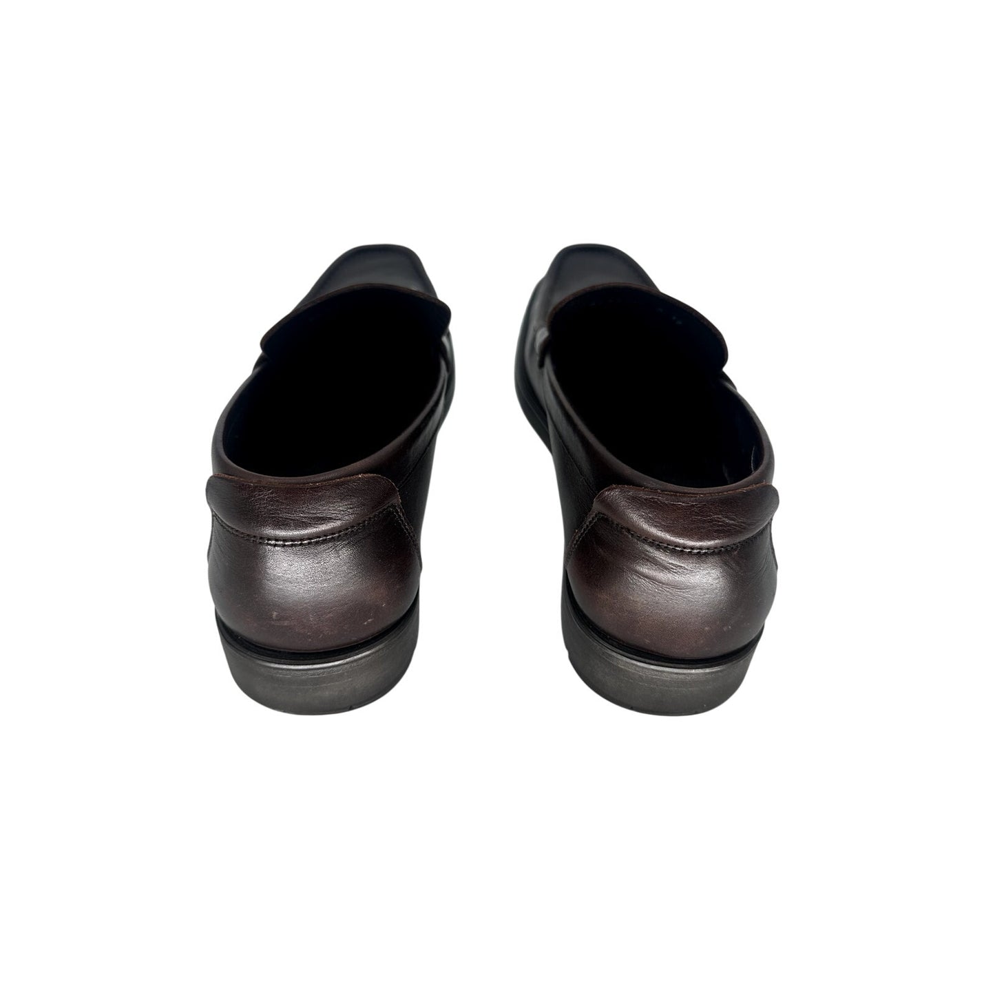 Salvatore Ferragamo David Gancini Leather Lug Sole Loafers