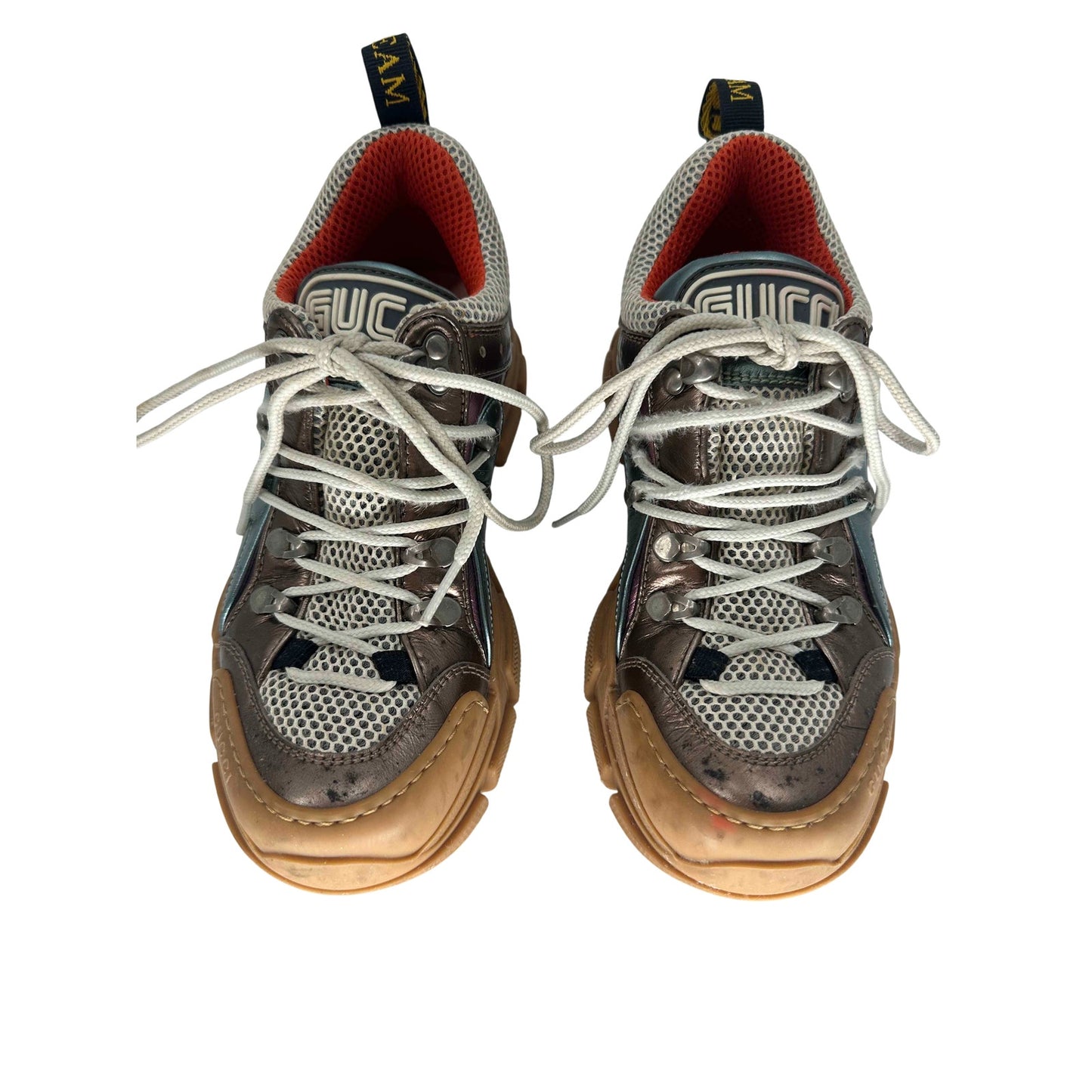 Gucci Leather Flashtrek Trainer Sneakers