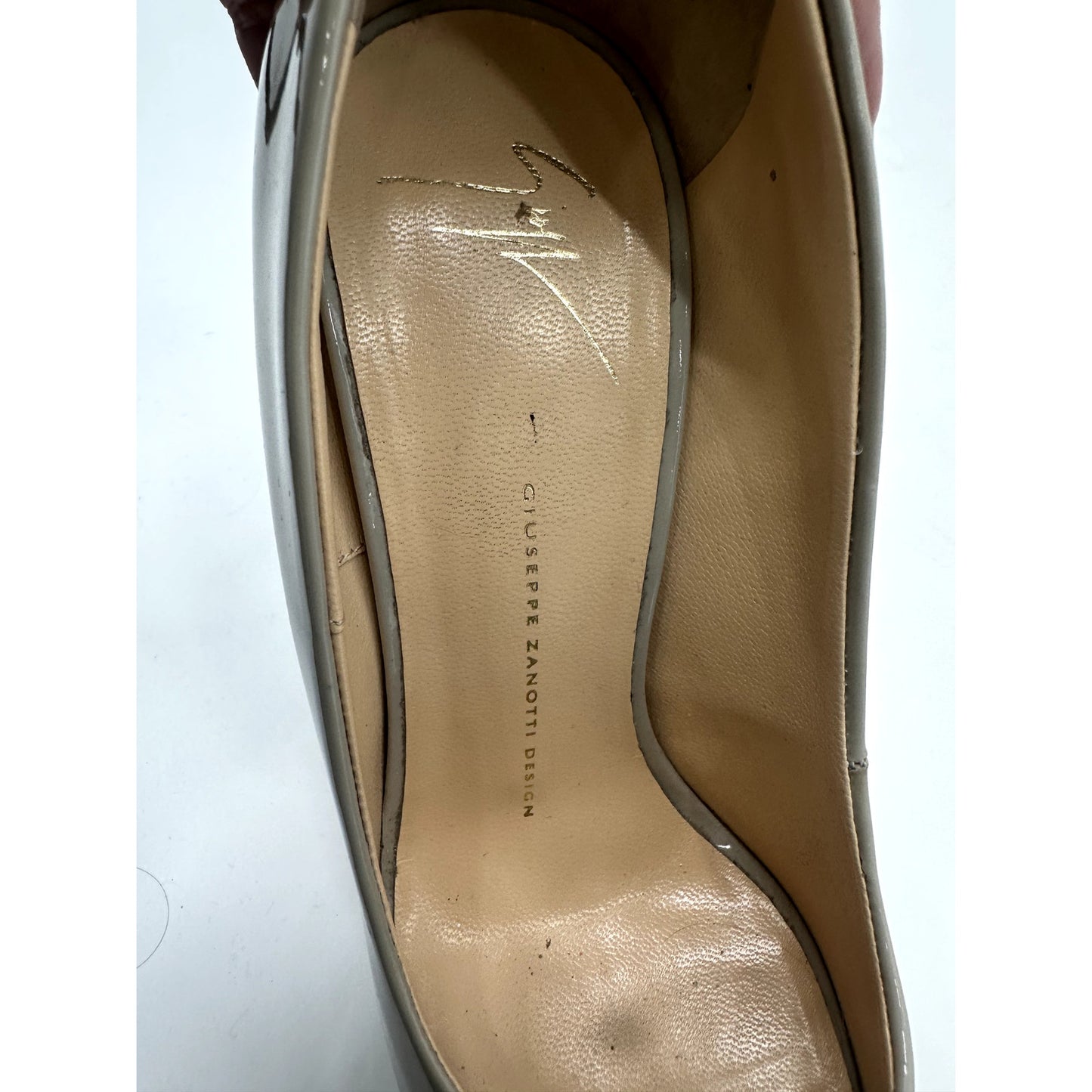 Giuseppe Zanotti Patent Leather Peep Toe Platform Pumps Heels