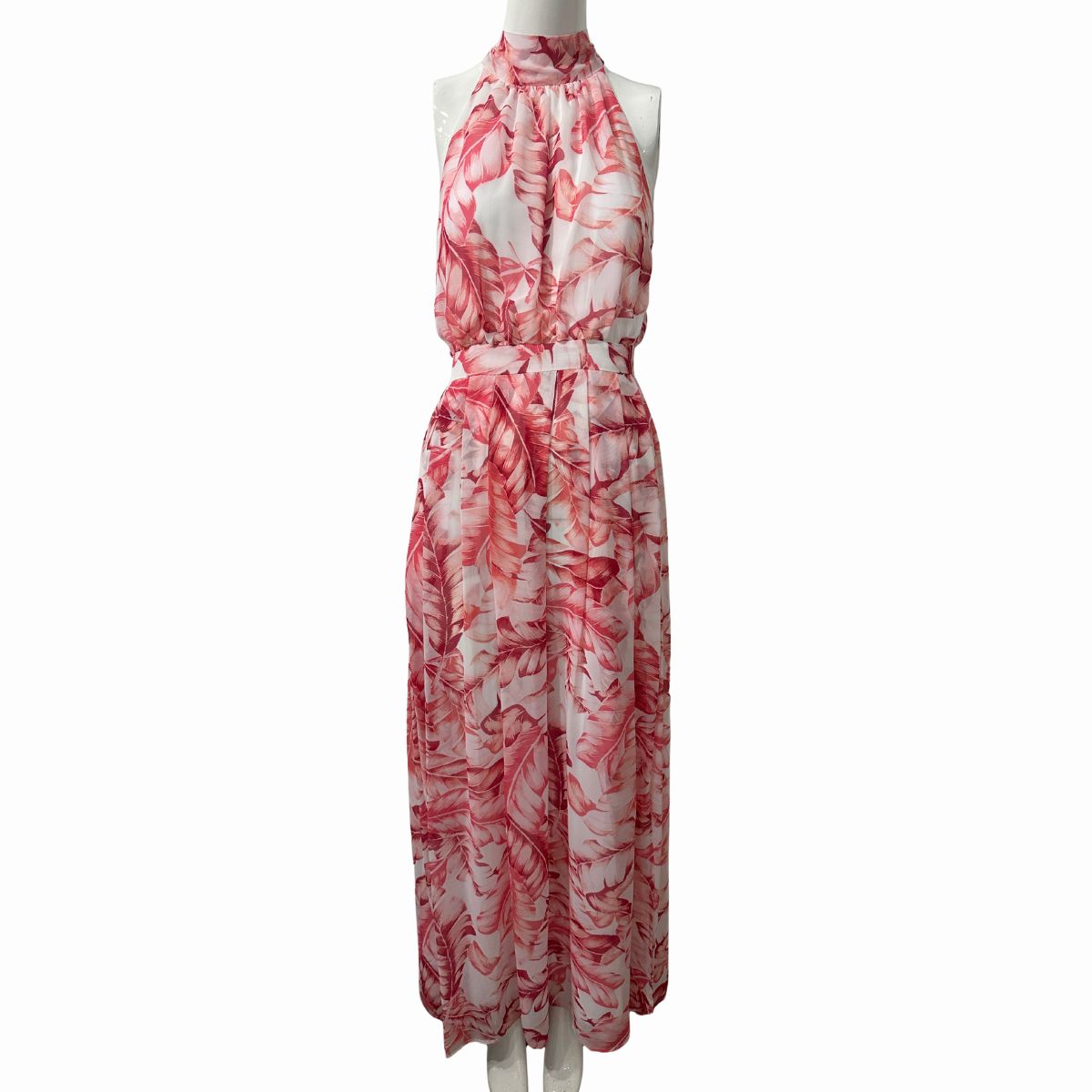 Eva Mendes x New York & Company Leaf Print Maxi Dress