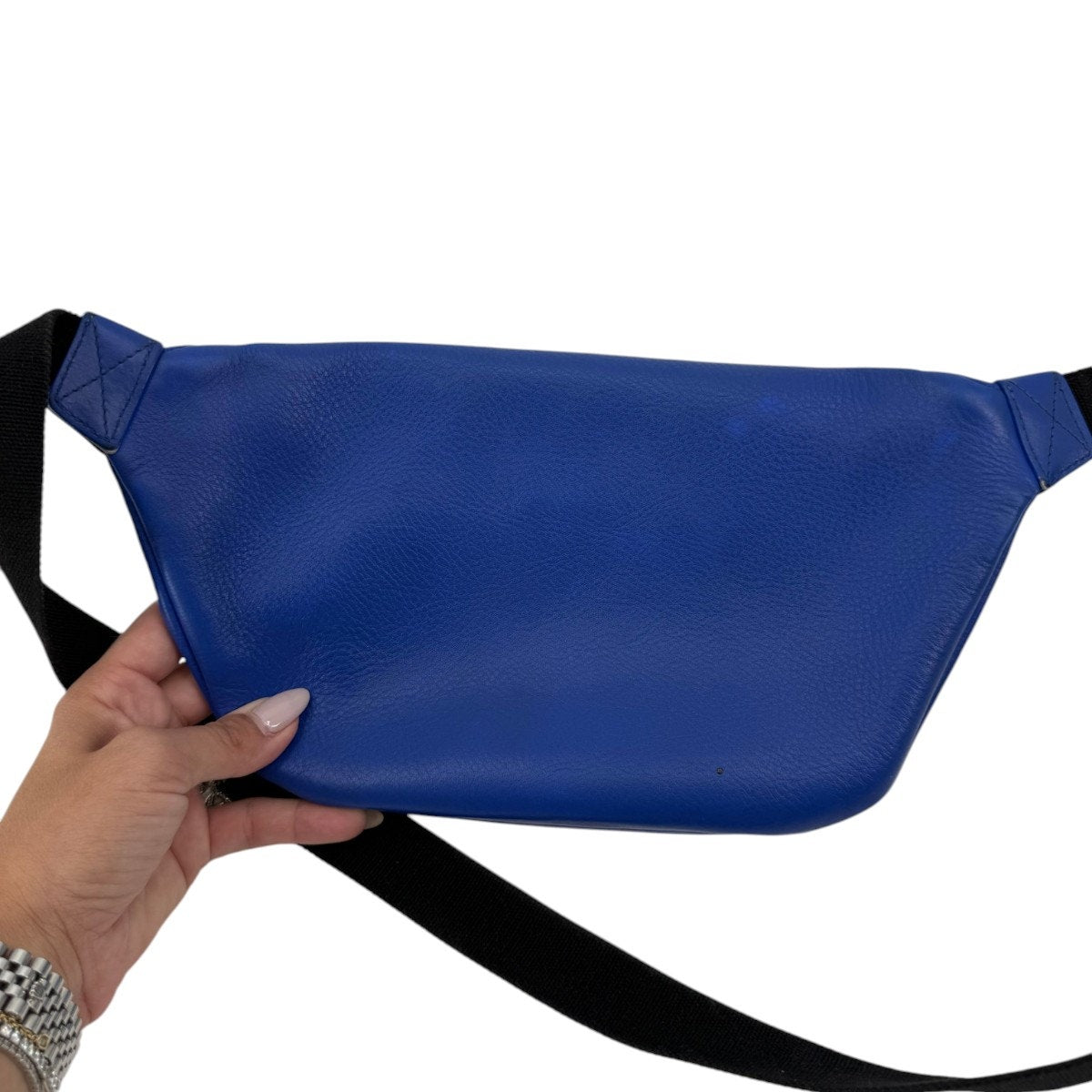 Balenciaga Everyday Calfskin Leather Logo Belt Bag
