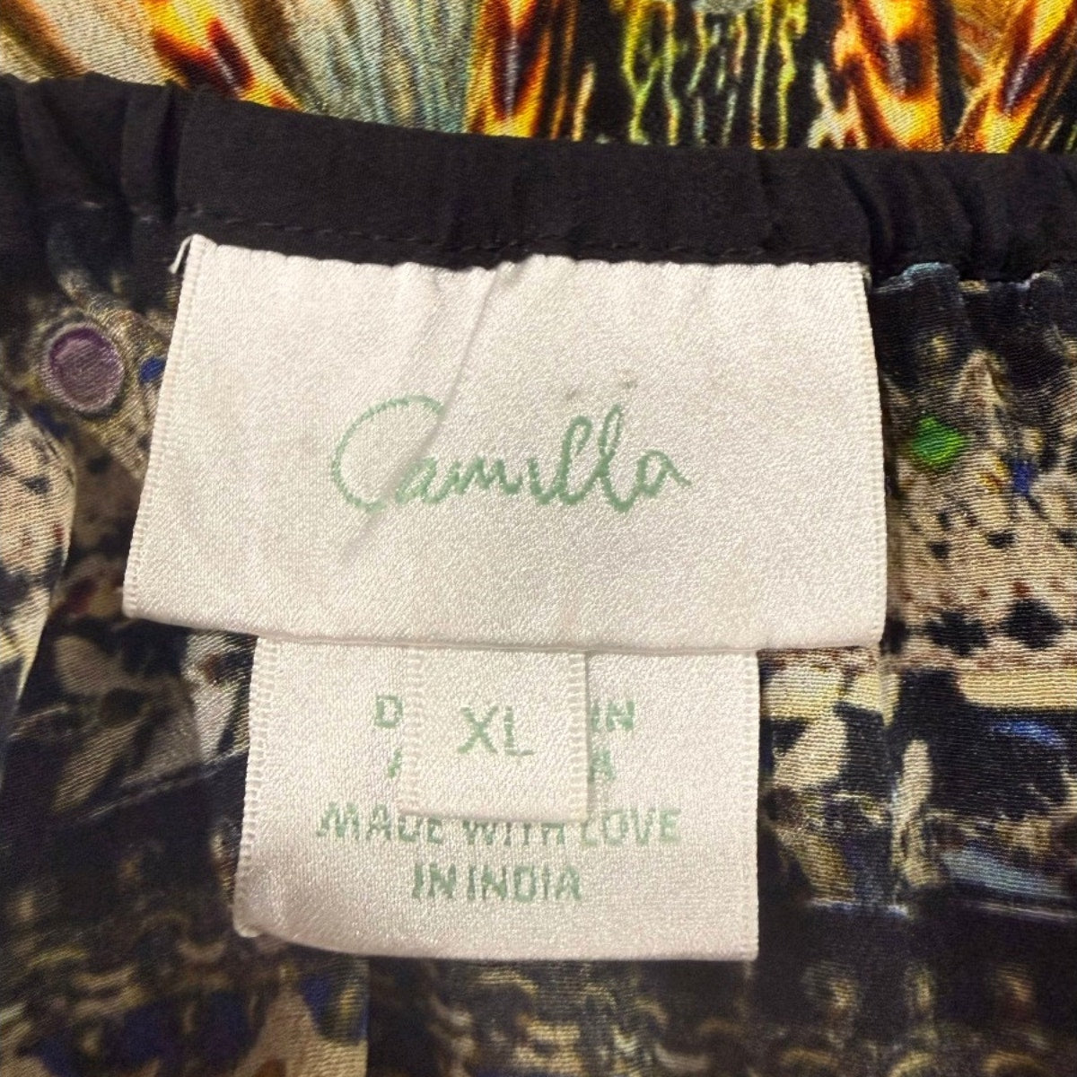 Camilla Silk Lost in Paradise A-Line Frill Mini Dress
