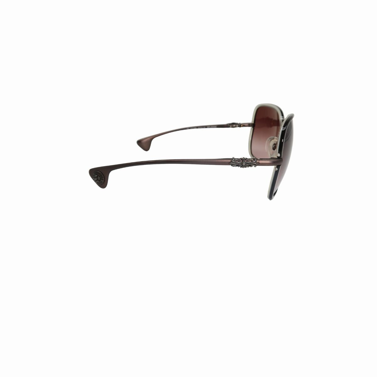 Chrome Hearts Sunglasses Dark Brown Sonnenbrille Splooge CCP-MDB 62-15 122