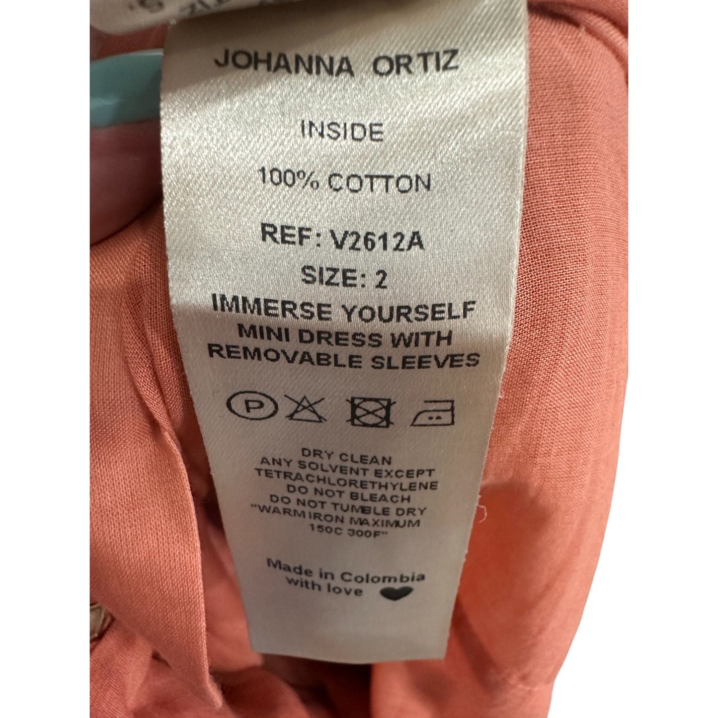 Johanna Ortiz Immerse Yourself Removable Sleeve Mini Dress