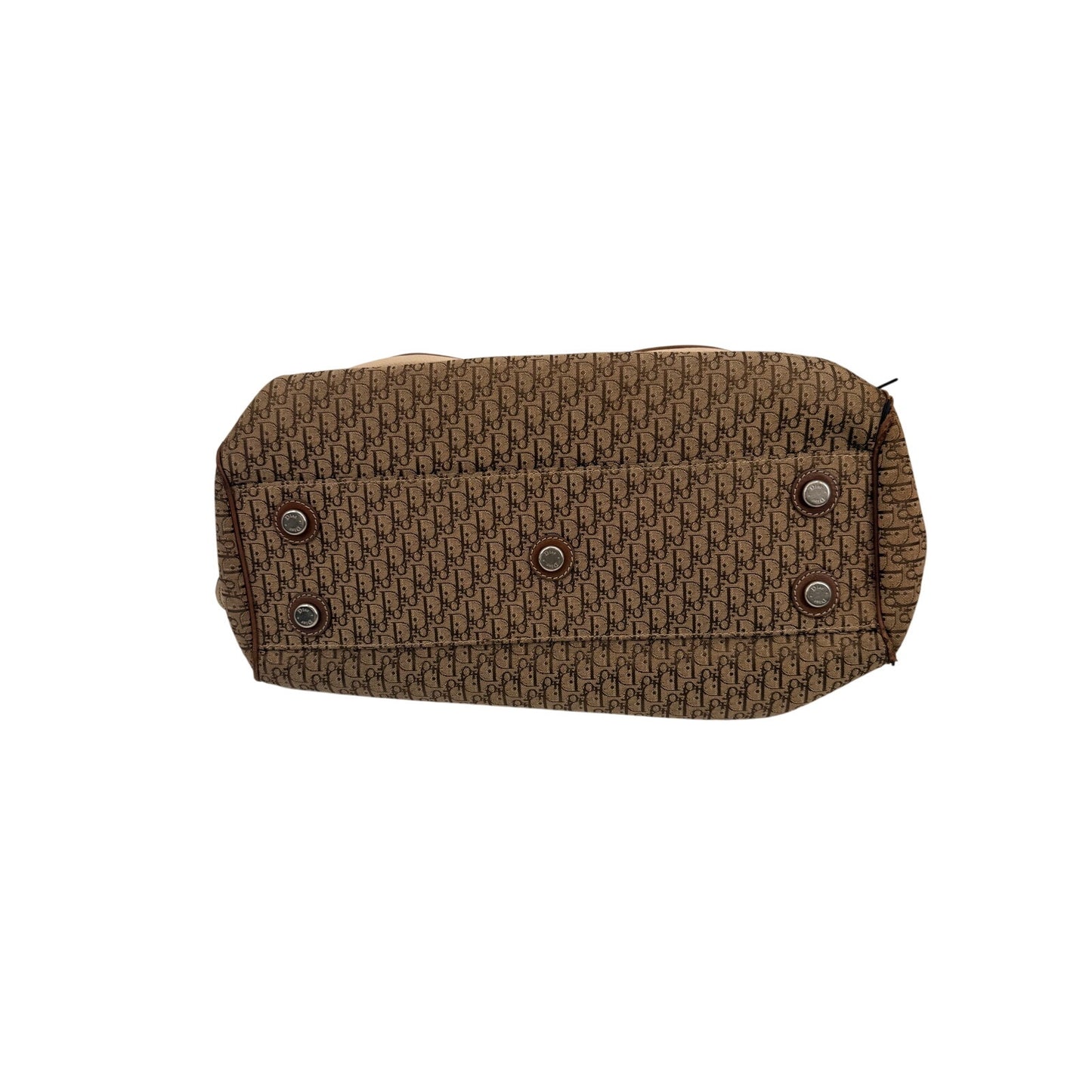 Dior Canvas Monogram Diorissimo My Dior Pockets Satchel Beige