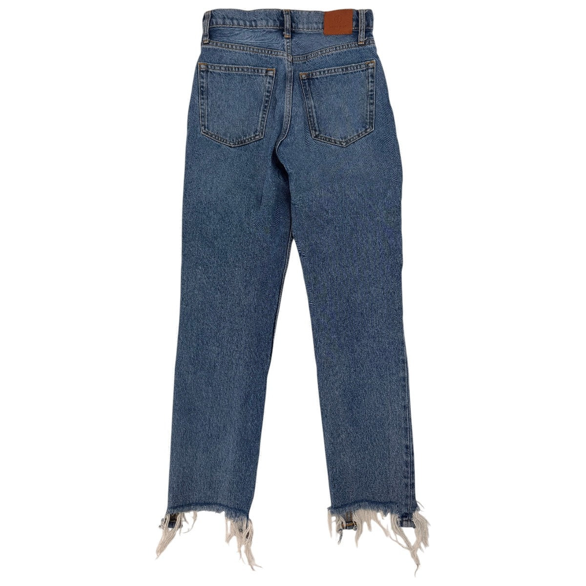 Anine Bing Sonya Distressed Straight Leg Jeans