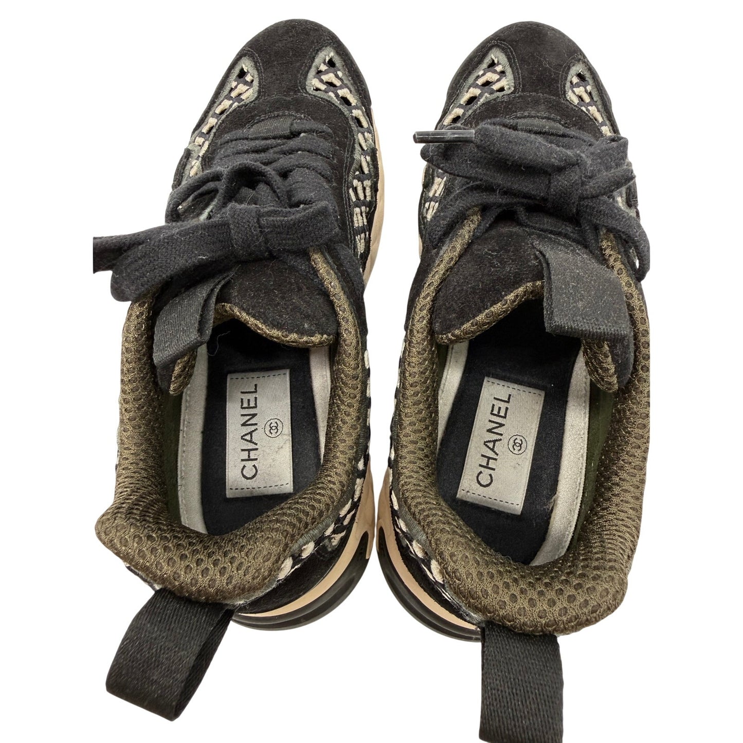 Chanel Interlocking CC Logo G37126 Trail Trainer Sneakers