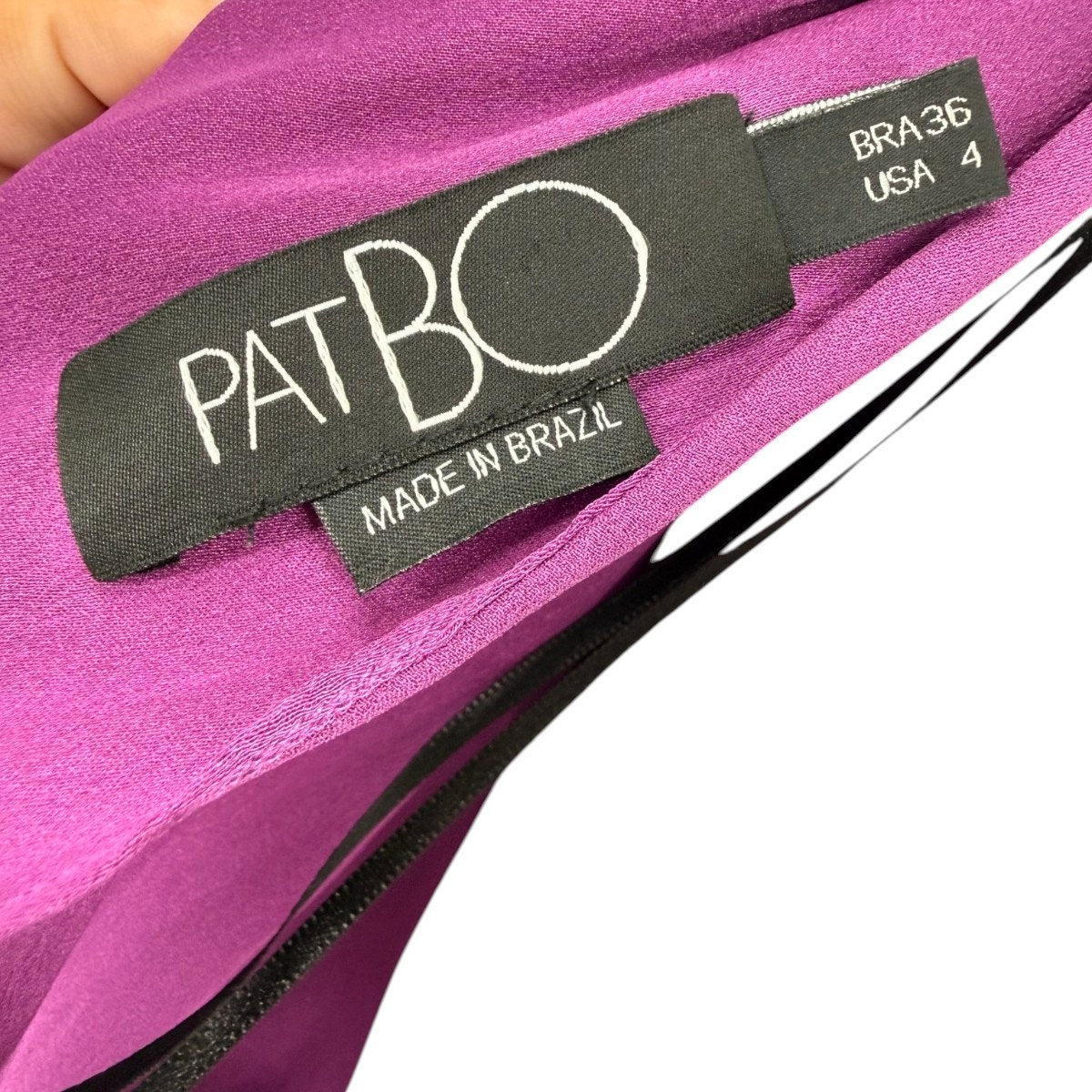 PatBo Oscar Fringe-Trimmed One-Shoulder Asymmetrical Dress