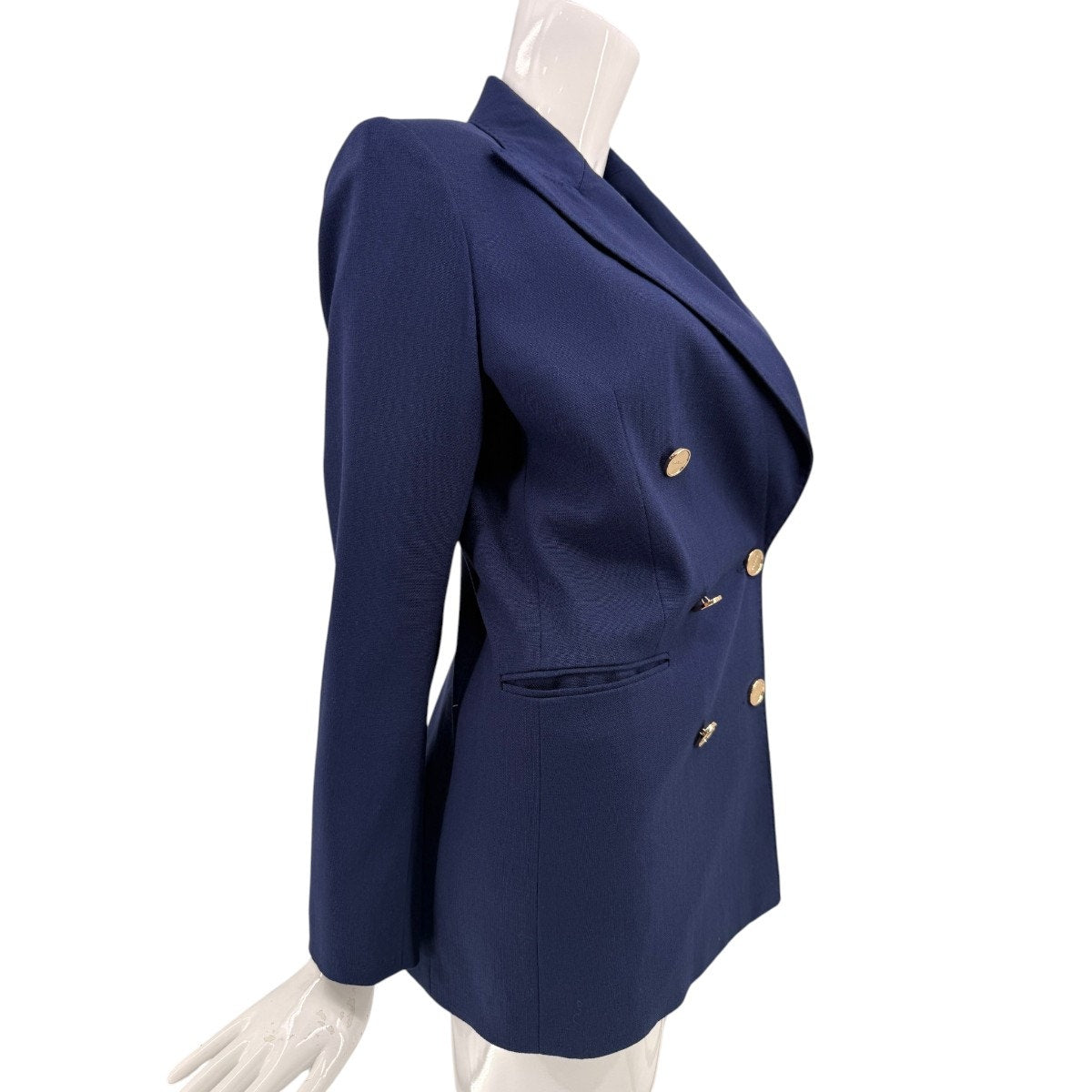 Sandro Paris Double Breasted Gold Button Blazer