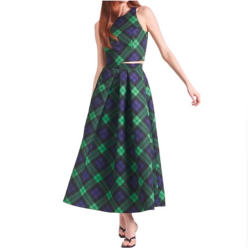 Sachin & Babi Tunic Lexie Top Leighton Maxi Skirt Set Neo Tartan