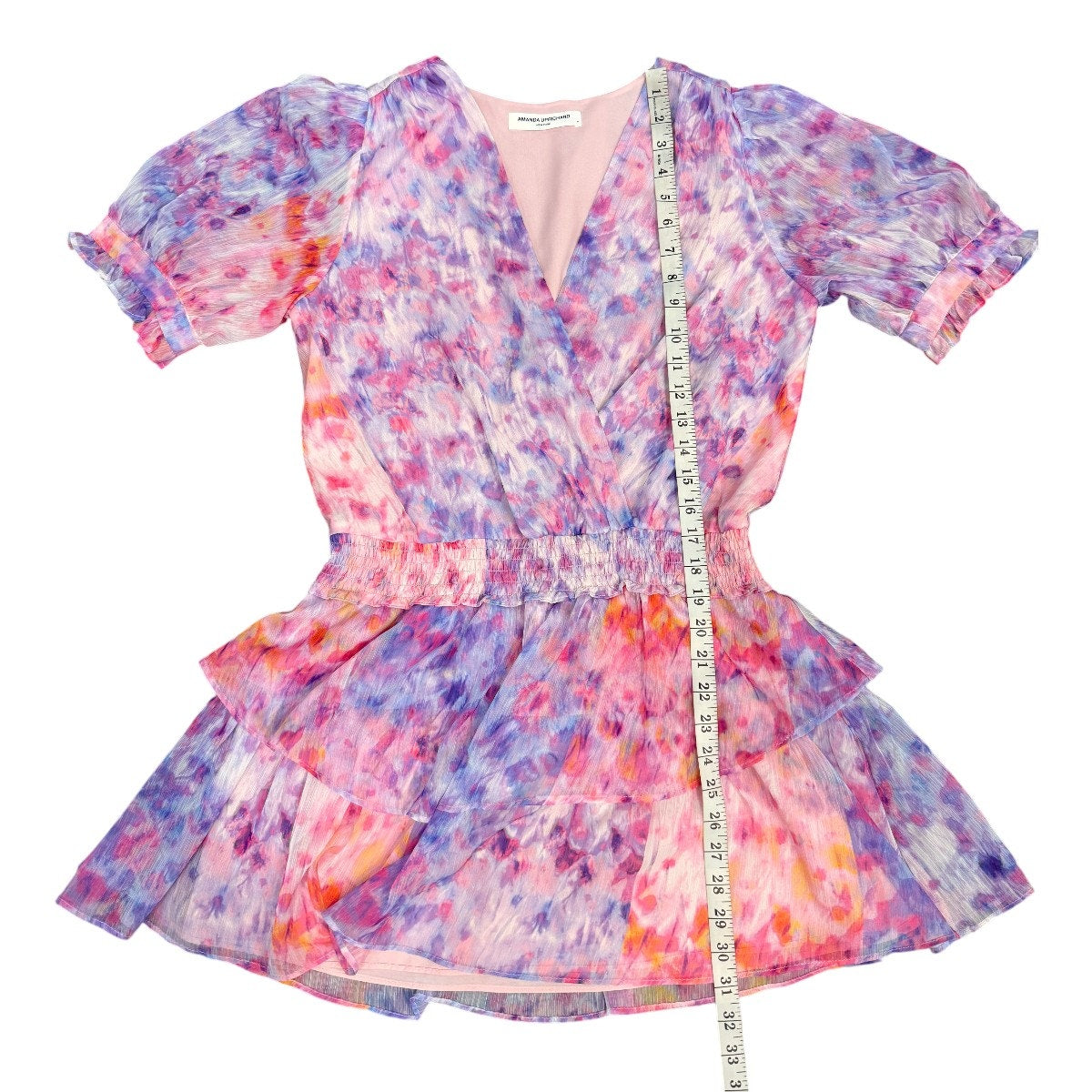 Amanda Uprichard Adriel Polyester Smocked Mini Dress