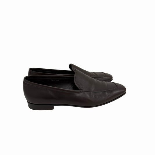 Prada Milano Leather Square Toe Slip-on Dress Loafers