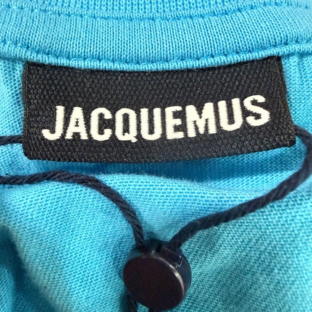 Jacquemus Cotton Crew Neck Short Sleeve Let Baci T-shirt Blue Women's Size XS