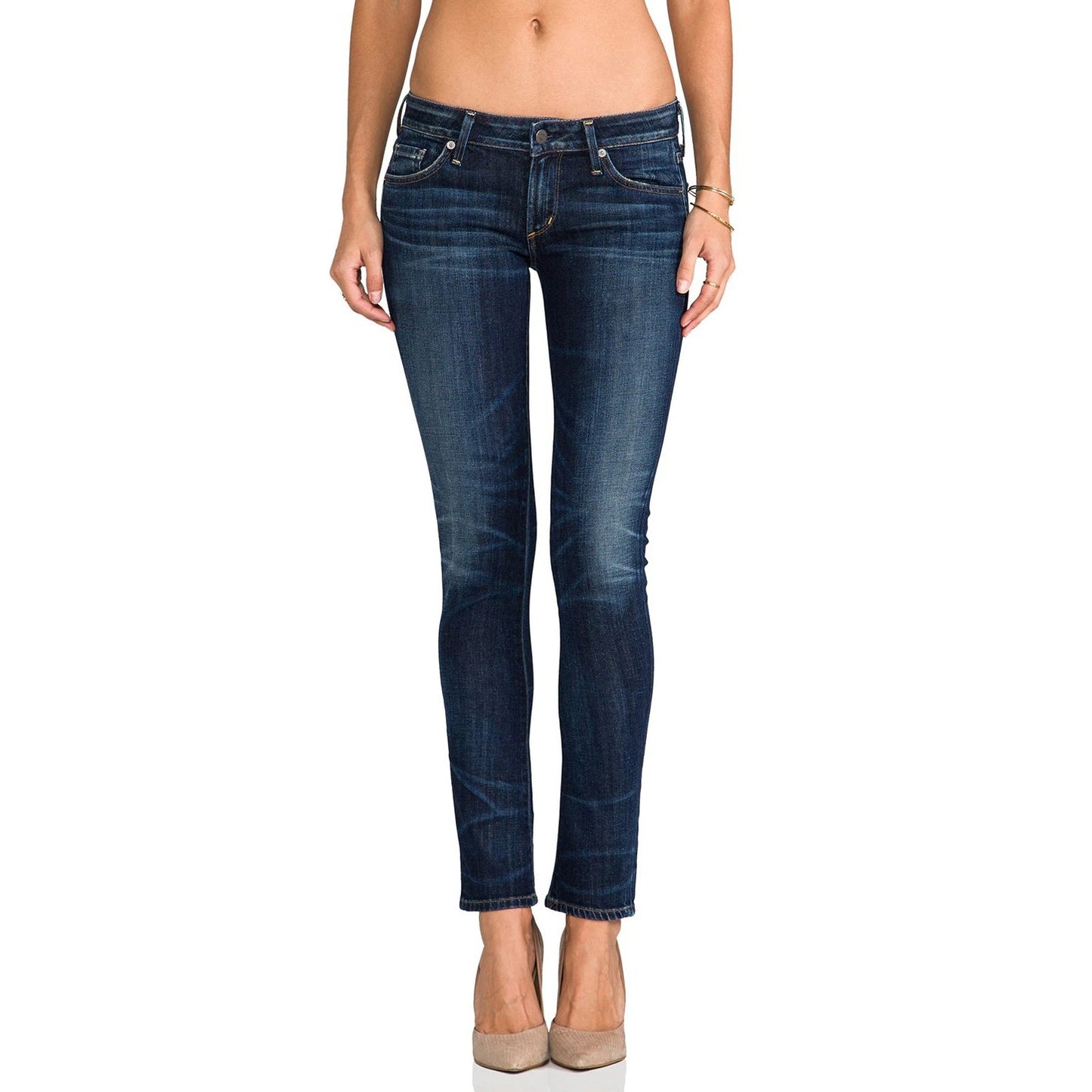 Citizens of Humanity Racer Low Rise Skinny Jeans Patina Blue Women's