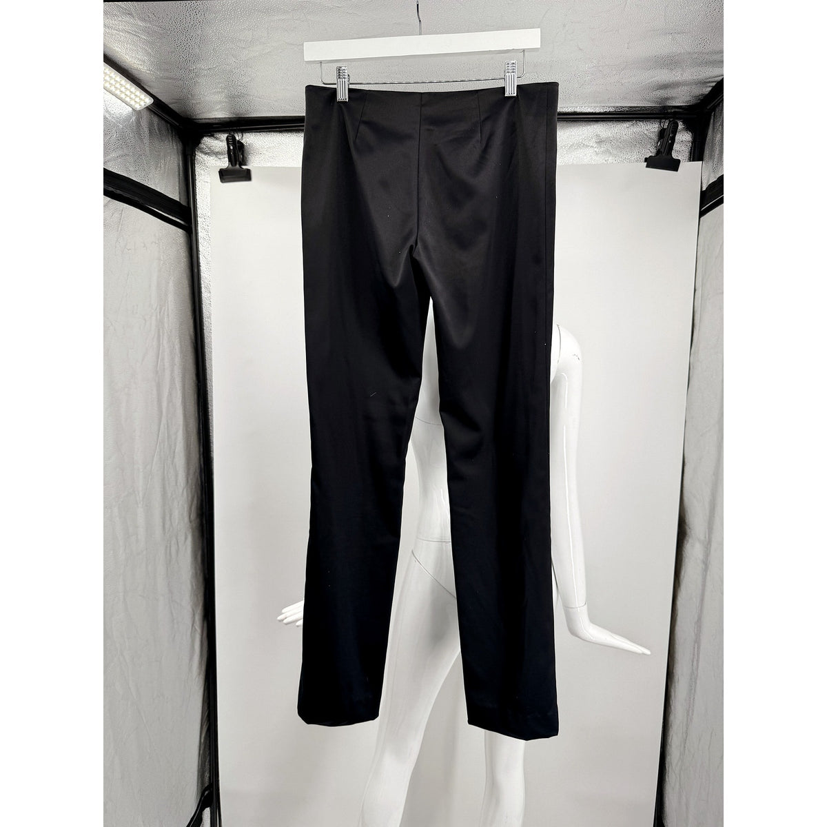 Vivienne Tam Black Mid-Rise Tailored Straight Leg Trousers Pants Women's Size 1