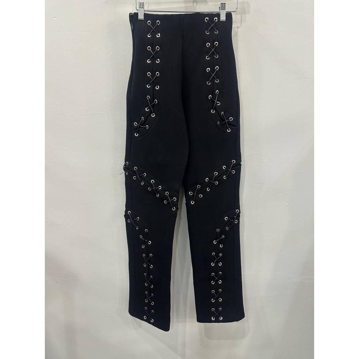 Manière De Voir Cotton Blend Eyelet Cropped Top Pants Set