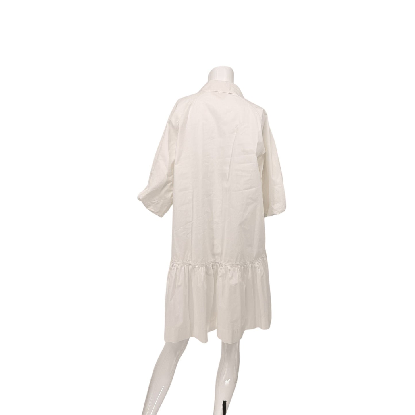 Jonathan Simkhai Cotton Blend Crissy Poplin Mini Shirt Dress