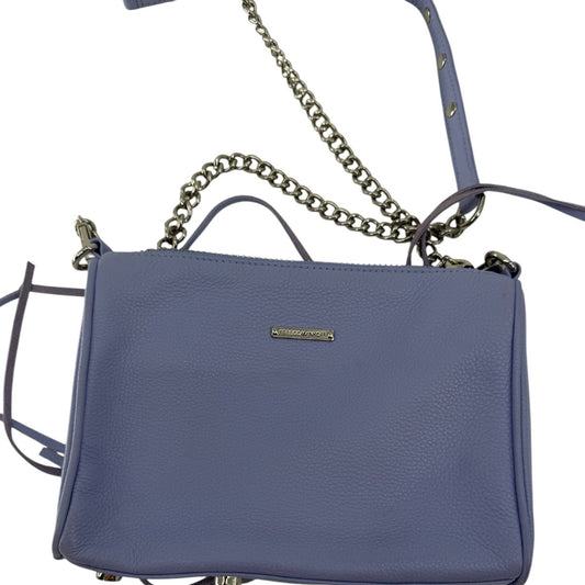 Rebecca Minkoff Avery Leather Chain Strap 3 Zip Crossbody Bag